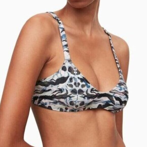 Allsaints Womens Eva Oniyuri Multicolor Bikini Top Size Large - Picture 2 of 9